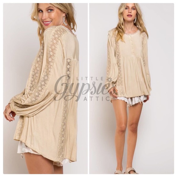 POL Sand Castles Lace Tunic - Picture 9 of 13